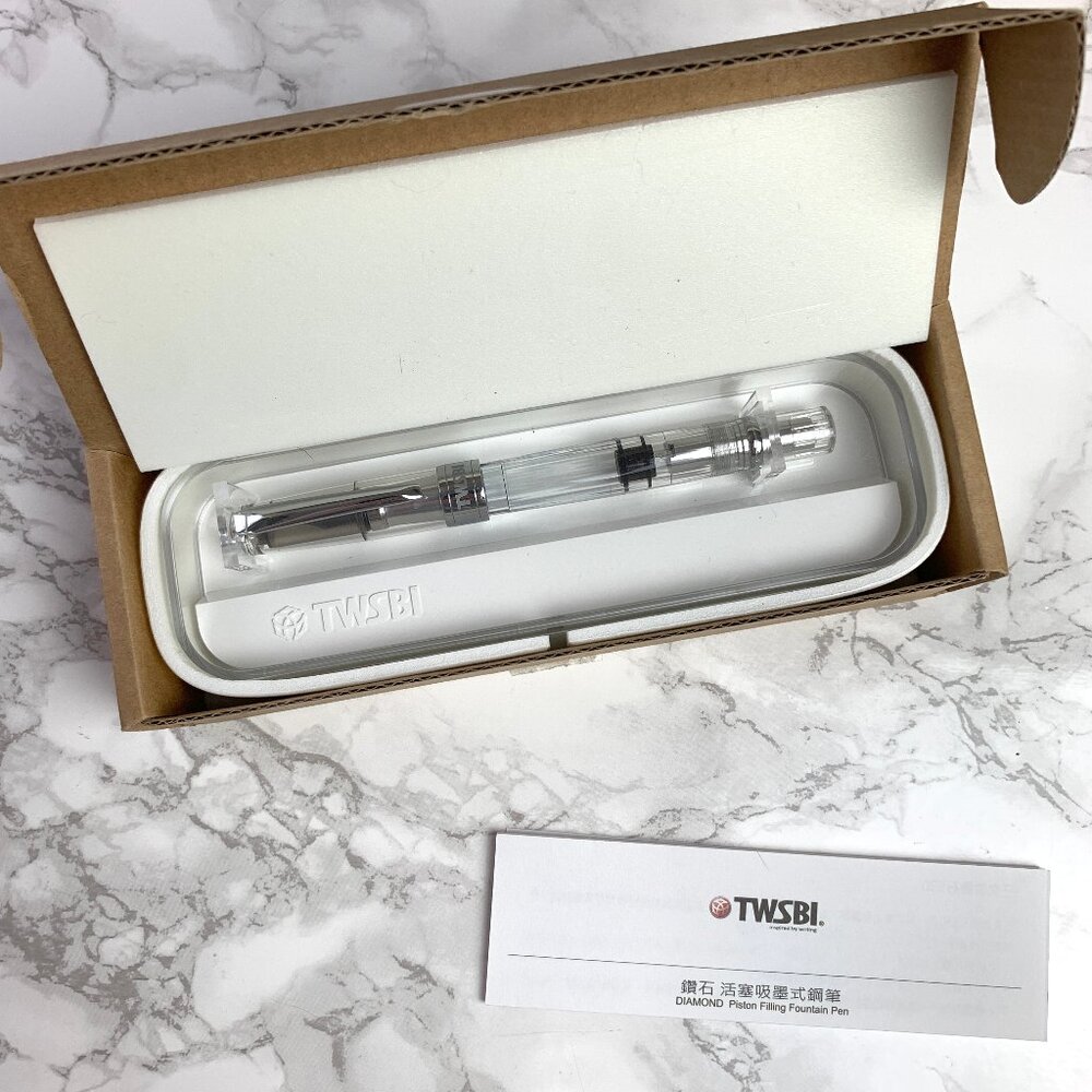 TWSBI Diamond 580 Aluminum Fountain Pen - F Nib - Clear - Picture 5 of 16